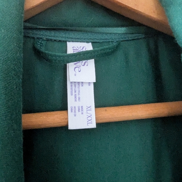 stars above quilted green robe nwt xl/xxl - Picture 3 of 9